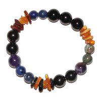 Immune Support & Anti EMF Protection Shungite & Tourmaline Med Size Bracelet
