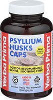Yerba Prima Psyllium Husks Supplement Capsules, 180 Capsules