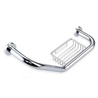 WDDMFR Bathroom Handrail Grab Bar- with Soap Basket Wall Mounting Towel Rail Bar,Home Assist Safety,Kitchen,WC,Stairway,Bathtub