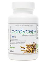 Cordyceps Capsules | 710mg Sinensis Mushroom Extract | 7% Cordycepic Acid Formula | Natural Adaptogen to Improve Mental Clarity and Focus | VH Nutrition | 30 Day Supply