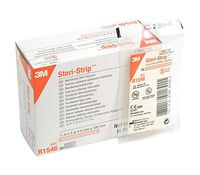 3M Skin Closure Strip Steri-Strip 1/4 X 4" Non-woven Material Reinforced Strip White (#R1546, Sold Per Pack)
