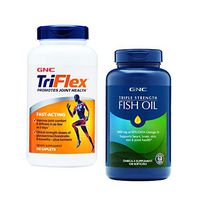 GNC Joint Support Bundle - TriFlex Fast Acting and Triple Strength Fish Oil, Promotes Joint Health