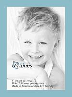 20x28 Aqua Blue / French Blue Custom Mat for Picture Frame with 16x24 opening size (Mat Only, Frame NOT Included)