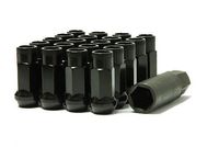 Muteki 32905B SR Series Black 12mm x 1.25mm SR48 Open End Lug Nut Set, (Set of 20)
