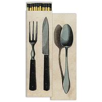 HomArt - Long Match Box Set of 2 - Silverware - Black