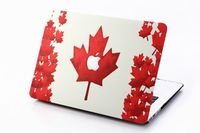 HQF Silicone Rubber 15-inch Hard Case - Patterns Shell Case Cover Fit for MacBook Pro 15.4" with Retina Display A1398 [No CD-ROM](Maple Leaf)