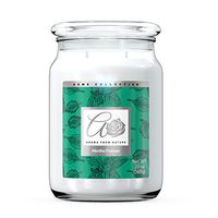 Aroma From Nature Menthe Froissée 20 oz Home Collection Scented Candle - 1 Pack - Aromatherapy Candles - Home Fragrance - Apothecary Glass With Double Wick