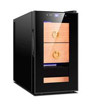 C-Xka 100 Cigar Thermoelectric Cigar Cooler Humidor, Spanish Cedar Wood Shelves and Drawer with Built in Hygrometer