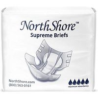 NorthShore Supreme Incontinence Tab-Style Briefs, Large, Case/45 (3/15s)