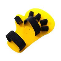 HEALLILY 5-10 Kids Finger Brace Finger Splint Finger Support Adjustable Finger Mallet Splint (Long Style Yellow)