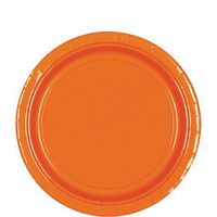 Round Paper Plates | 20ct (7 inch, Orange Peel)