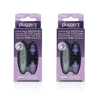 PLUGGERZ Sleep EARPLUGS – Reduces Background Noise - Hypoallergenic and Safe for Your Ears, Comfortable, Perfect for a Long Night’s Sleep - Over 100 Uses - Storage Box Included (2 Pack)