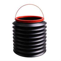 YHYGOO 4L Car Folding Bucket Car Portable Car Wash Bucket Multi-Function Outdoor Fishing Bucket Telescopic Folding Bucket