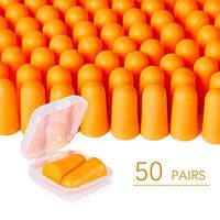 Foam Ear Plugs 50 Pairs Ear Plugs for Sleeping NNR 35dB Super Soft Noise Cancelling Ear Plugs for Shooting Hearing Protection Hunting Season Sleeping Working Travel Loud Events