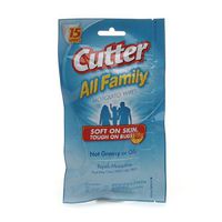 Cutter All Family Mosquito Wipes 15 ea