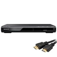 Sony Ultra Slim Upscaling DVPSR510H DVD Player; With FREE Xtreme 6' High Speed HDMI Cable