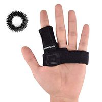 MUMUSAN Finger Extension Splint for Trigger Finger, Acupressure Massage Rings, Pain Relief from Stenosing Tenosynovitis, Finger splints Braces for Arthritis, Wounds, Malleable Metallic Hand Splint fi