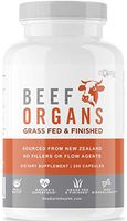 Grass Fed Beef Organs – (200 Count) Liver, Heart, Kidney, Pancreas, Spleen Supplement. Organ Meat Complex sourced from New Zealand