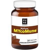 MYcoMune Immune Support Supplement - Organic Mushrooms Reishi, Lion's Mane, Cordyceps, Chaga, Shiitake, Maitake for Stress, Energy and Brain by Pure Essence- 30 Caps