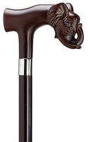 Elephant Head Derby Black Maple Cane, Brown Handle  -Affordable Gift! Item #\HAR-9140300