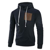 NEARTIME Mens Blouse, 2018 Fashion Autumn Casual Splicing Long Sleeve Coat Casual Hoodie Sweatshirt Boys Back to School