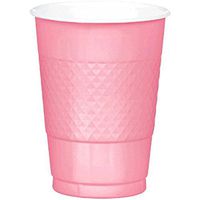 Pretty Pink Plastic Cups | 16 oz. | Pack of 20 | Party Supply