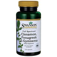 Swanson Full Spectrum Cinnamon, Fenugreek & Gymnema 120 Caps