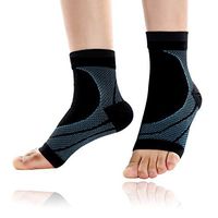 Plantar Fasciitis Sock Ankle Support - ACOAQR Compression Sleeves Arch Support Ankle Pain Relief Socks Reduce Foot Swelling for Men and Women