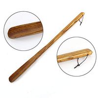 Studyset Wooden Shoe Horn Long Handle Shoe Lifter Professional Shoe Spoon Home Tools Lotus Wood red Bamboo Shoes Pull 55cm