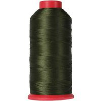 Threadart Heavy Duty Bonded Nylon Thread - 1650 yards (1500m) - Coated No Unravel - #69 T70 Size 210D/3 - For Upholstery, Leather, Vinyl, Weaving Hair, Denim, and Other Heavy Fabric - 26 Colors Available - Olive Green