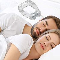 Chin Strips Silicone Magnetic Anti Snore Transparent Silicone Stop Snoring Device Silicone Nose Clip Tools Professional Relieve Snore Mini Comfortable Sleep Sleeping Aid for Men Women