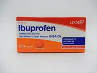 Leader Ibuprofen Pain Reliever Fever Reducer 100 Tablets Pack of 1