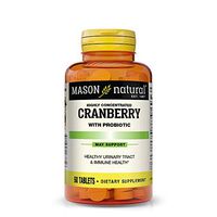 Mason Natural, Cranberry with Probiotic and Added Vitamin C and Calcium Tablets, 60 Count, Dietary Supplement that supports Immune and Intestinal Health