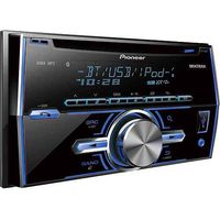 Pioneer Fh-x70bt Double Din Single Cd Receiver with Built-in Bluetooth, 2-line Display, Mixtrax, Pandora, Usb, Aux