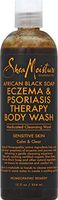 Shea Moisture African Black Soap Eczema Psoriasis Medicated Cleanser for Sensitive Skin 12 oz