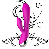10 Modes Thrusting Powerful Rotating Rabbit Thruster, Battery, Whisper Quiet Waterproof Handheld Cordless (Pink)