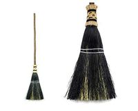 Handmade Kids Broom - Black - Small Classic House Broom, Tent Broom, Functional Art, Rustic Wall Decor, Broomstick