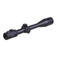 Sniper KT 12-60X60 SAL Rifle Scope 35mm Tube Side Parallax Adjustment Glass Etched Reticle Red Green Illuminated with Scope Rings
