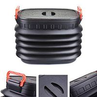 YHYGOO Collapsible Bucket Multi-Purpose Car Storage Box Water Bucket Trash Container Retractable Water Bucket for Outdoor Camping Hiking Fishing (18L)