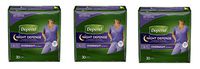 Depend Night Defense roSYgB Incontinence Overnight Underwear for Women, Large, 30 Count (Pack of 3)