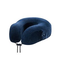 WAOBE U-Shaped Pillow Neck Pillow Travel Neck Pillow Memory Foam Aircraft Head Pillow Neck Pillow U-Neck Neck Cervical Nap Release Pressure, Blue