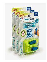 HearRight Ultra Soft Ear Plugs Foam Ear Plugs Soft Ear Plugs (3-Pack) Large