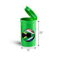 South Africa Flag Soccer Ball First Aid Case Pill Container ID 7107G