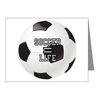 Note Card Soccer Football Futbol Equals Life
