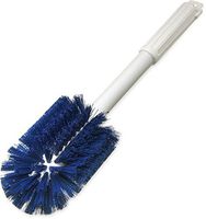 Carlisle 4000514 Sparta Spectrum Multi-Purpose Round Valve and Fitting Brush, Plastic Handle, Blue Polyester Bristles, 6" L x 4" Dia. Brush, 16" Overall Length (Case of 6)