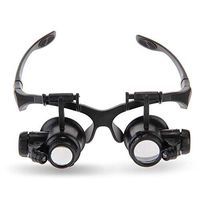 Promotion! 10X 15X 20X 25X LED Magnifier Magnifying Eye Glasses Loupe Watch Jeweler Repair