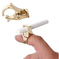 Tmrow Cigarette Ring Holder Hands Free Smoking Clip On Rack Men & Women