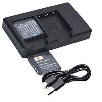 DSTE Replacement for 2X NP-FE1 Battery + Rapid Dual Battery Charger with Micro USB Cable Compatible Sony Cyber-Shot DSC-T7 P2 P3 P5 P9 P7 Digital Camera