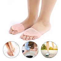 Toe Separator Gel, 2 Pairs for the Correction of the Toes, Relieve Pain after Yoga and Sports Activities for Night and Day Use(Skin Color)