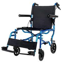 Aluminum Alloy Wheelchair Lightweight, Portable Elderly Wheelchair Folding, Self-Propelled Wheelchair Comfort Sponge Armrest Ergonomic